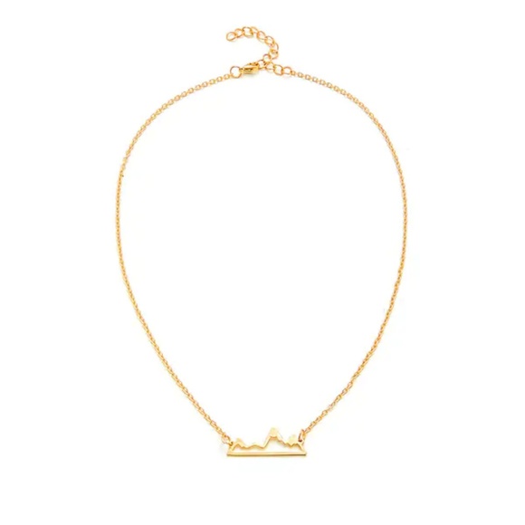 Hollow Mountain Peak Pendant Necklace - Picture 4 of 7